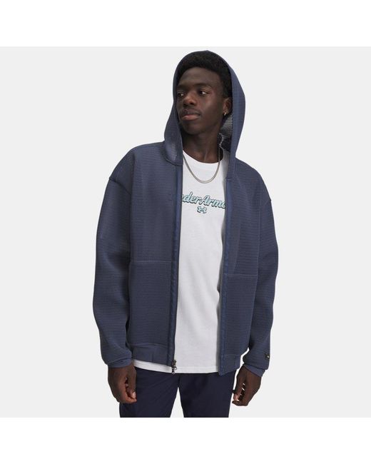Under Armour Blue Ua Sport Utility Mesh Hoodie for men
