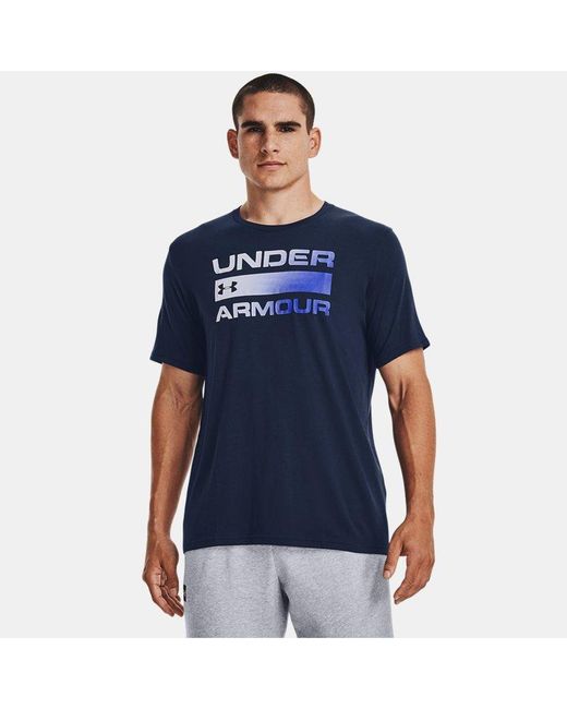 Under Armour Blue Team Issue Wordmark Short-sleeve T-shirt for men