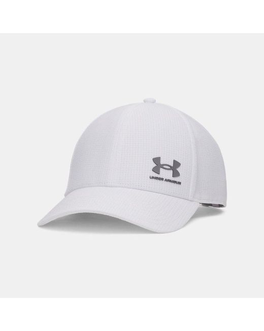 Under Armour White Iso-chill Armourvent Adjustable Hat Cap for men
