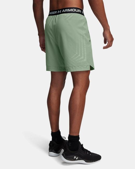 Under Armour Green Vanish Woven Graphic 6" Shorts Silica Hydro for men
