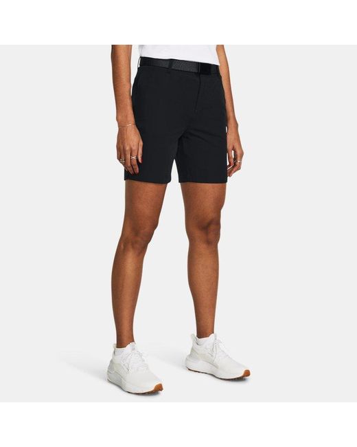 Under Armour Drive Damesshorts 18 Cm Zwart Halo Grijs in het Blue