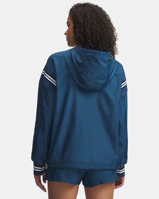 Under Armour Blue Icon Woven Heritage ¼ Zip Wham