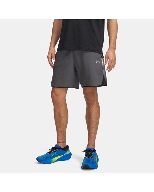 Under Armour Blue Velociti Reflect 7" Shorts Castlerock Reflective for men