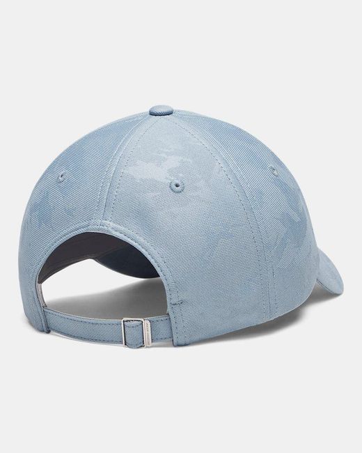 Under Armour Blue Blitzing Low Adjustable Hat Wind Fog