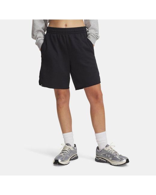 Shorts Icon Terry Long Da 20 Cm (7,75" Da Donna Bianco di Under Armour in Blue