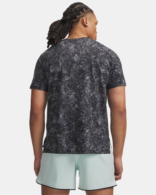 Under Armour Gray Velociti Pro Printed Short Sleeve Reflective for men