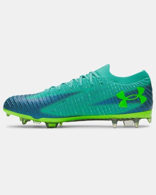 Under Armour Green Shadow Elite 3 Fg Soccer Cleats Mode Hyper Metallic for men