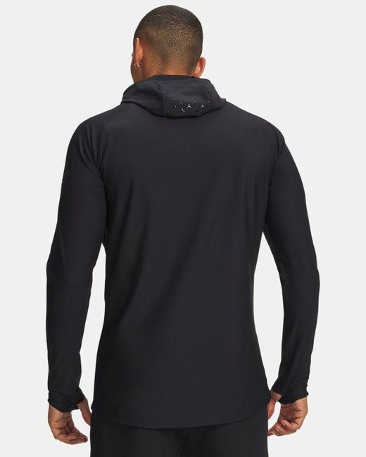 Under Armour Black Challenger Elite Balaclava Hoodie Chrome for men