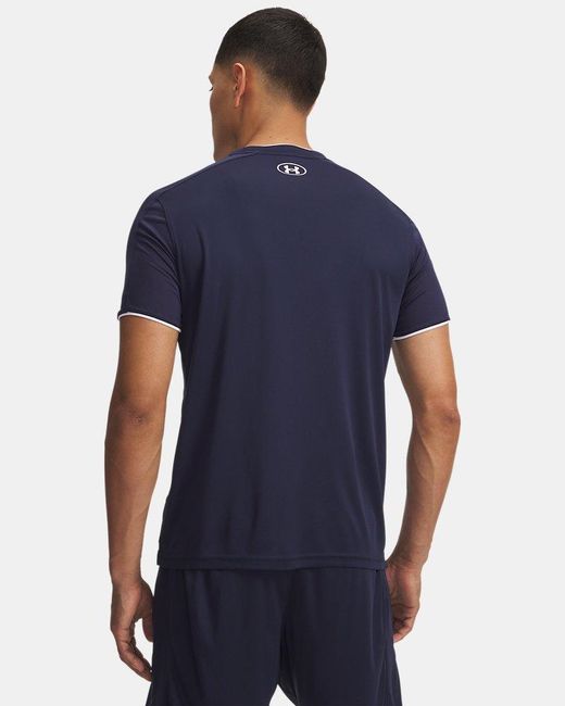 Under Armour Blue Challenger Train Short Sleeve Midnight for men