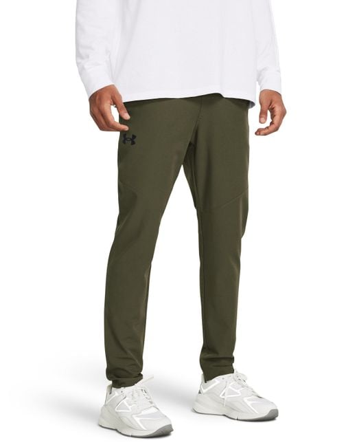 Under Armour Green Ua Sportstyle Elite Tapered Pants for men