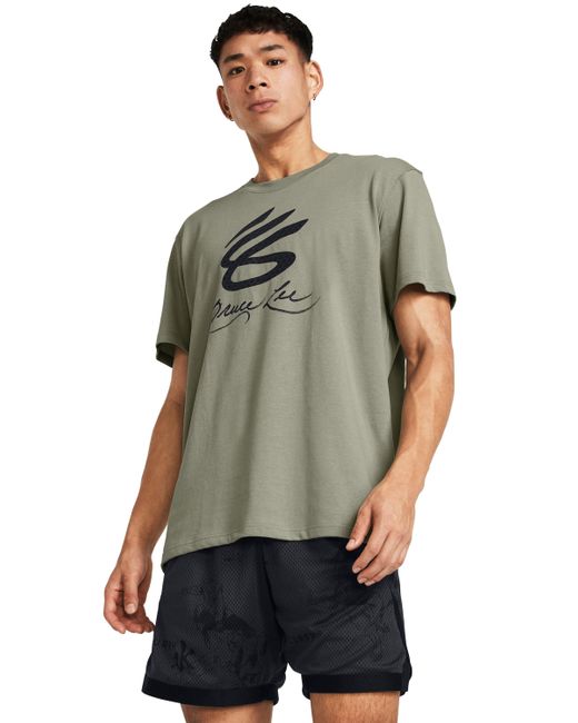 Under Armour Green Curry X Bruce Lee T-shirt for men