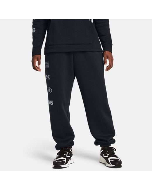 Pantaloni Icon Fleece Puddle Da Uomo / Acciaio di Under Armour in Black da Uomo