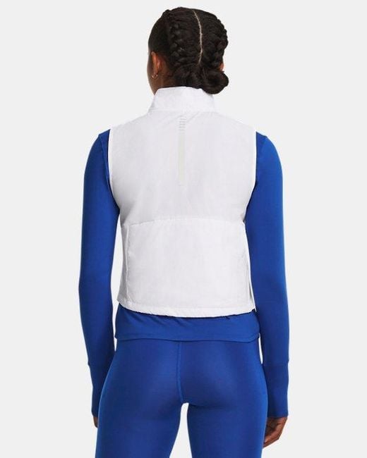 Under Armour Storm Session Bodywarmer Voor Wit Reflecterend in het Blue