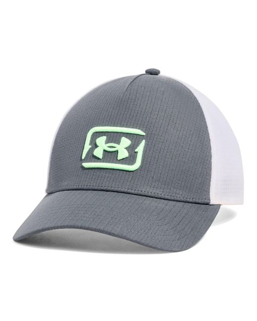 Under Armour Gray Ua Iso-chill Fish Trucker Hat for men