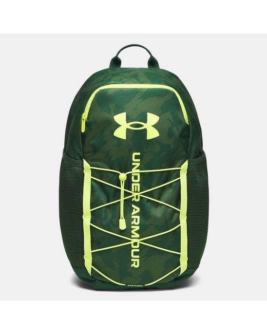 Under Armour Green Hustle Sport 6.0 Backpack Forest Forest Citrine