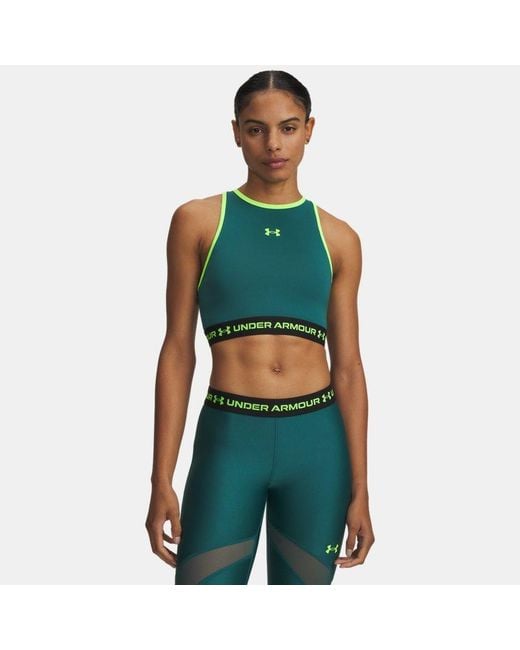 Under Armour Green Heatgear Mesh Tank Rack Hyper