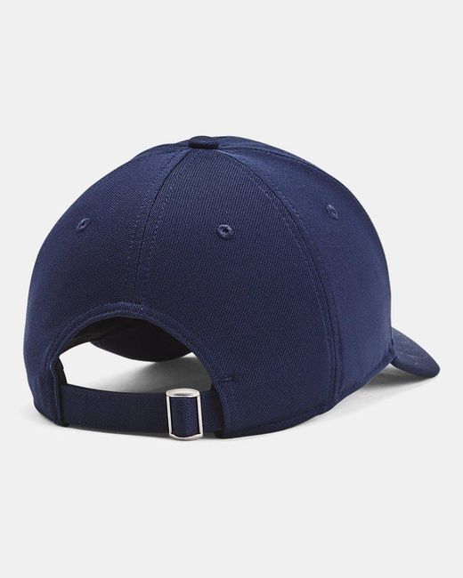 Under Armour Blue Blitzing Low Adjustable Cap Midnight Mod for men