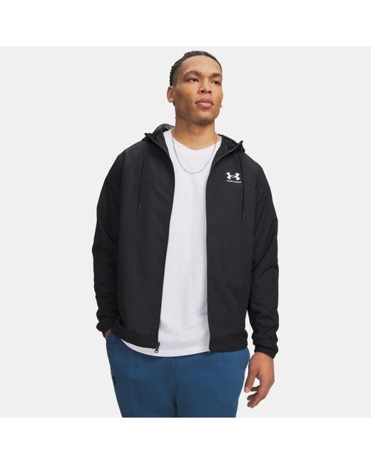 Under Armour Black Rival Woven Windbreaker for men