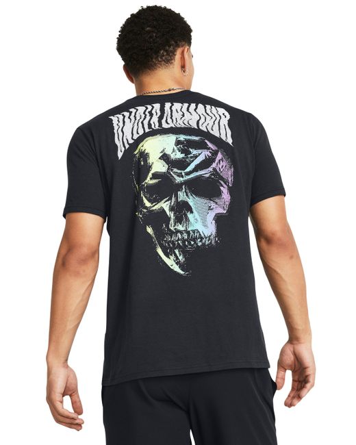 Camiseta de manga corta dusk to dawn skull Under Armour de hombre de color Black