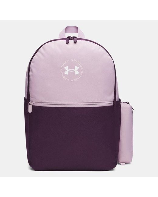 Under Armour Purple Essential Printed Backpack Mauve Echo