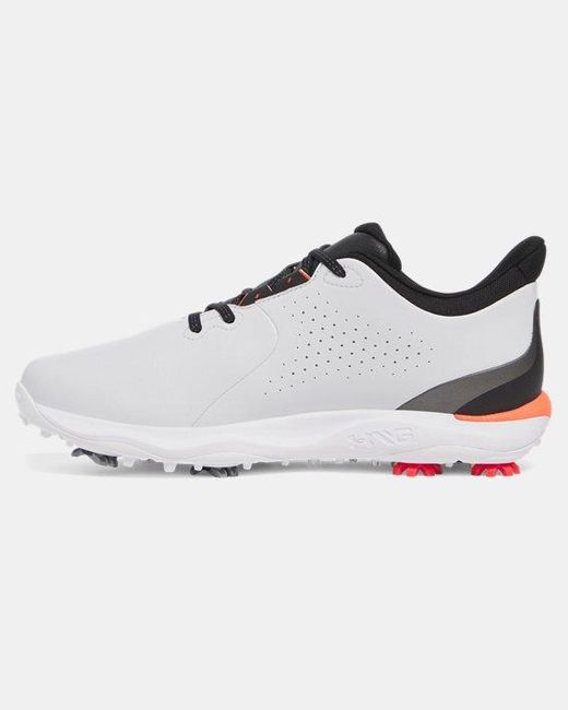 Zapatillas De Golf Drive Fade Para Hombre Halo Negro Metalico Plata Under Armour de hombre de color White