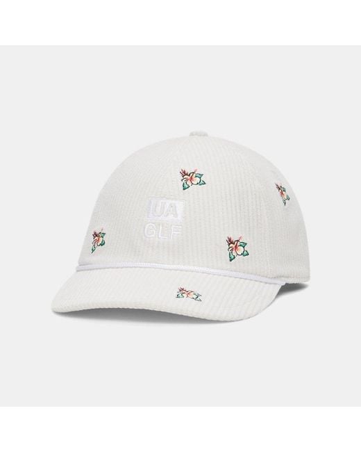 Under Armour White Drive Mid Corduroy Adjustable Hat Summit