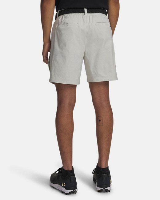 Under Armour Gray Drive Cargo Shorts Summit Halo for men