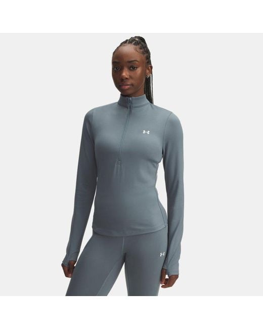 Parte De Arriba Con Media Cremallera Motion Para Mujer Jasper Blanco Under Armour de color Blue