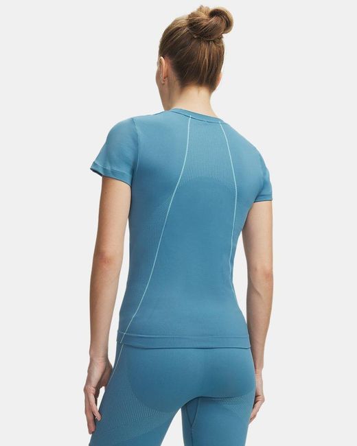Under Armour Blue Ua Vanish Seamless Short Sleeve