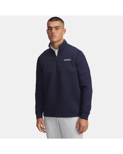 Under Armour Blue Drive Pro Hybrid ½ Zip Midnight for men