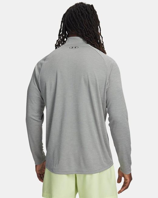 Under Armour Green Tech Textured ½ Zip Clay for men