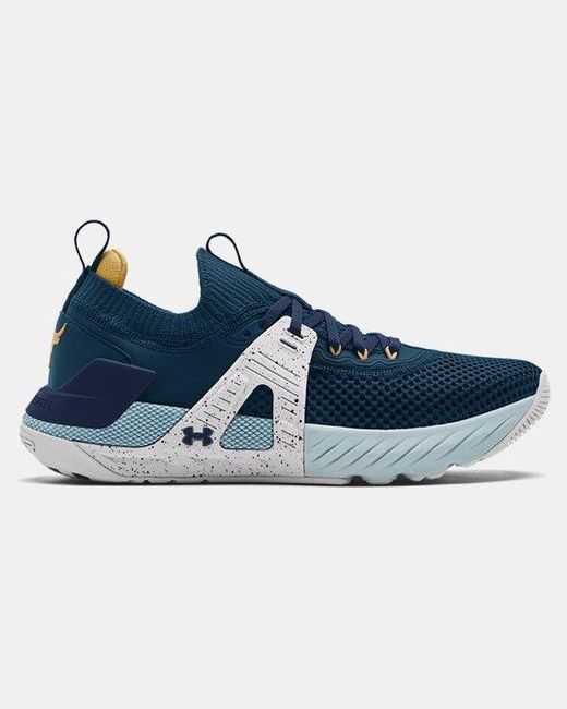 Under Armour Men's Project Rock 4 Team Rock Trainingsschuhe Blau 44 in