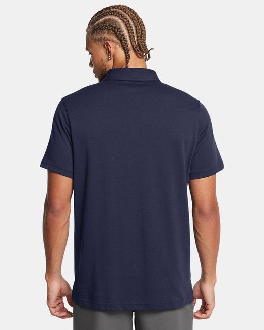 Under Armour Blue Icon Polo Midnight for men