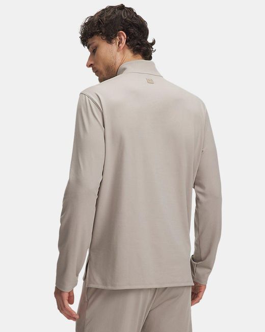 Under Armour Gray Meridian ¼ Zip Timberwolf Taupe Timberwolf Taupe for men