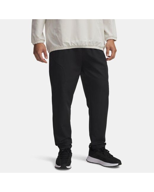Under Armour Black Unstoppable Tapered Pants for men