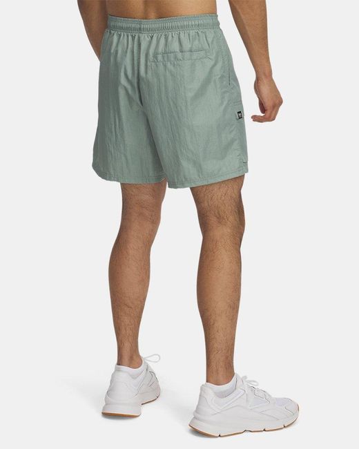 Under Armour Green Icon Volley Cargo 7" Shorts Silica Sonic for men