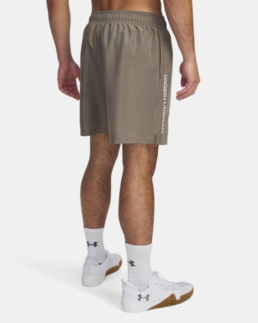 Under Armour Ua Techtm Geweven Wordmark Shorts Bottoms in het Gray voor heren
