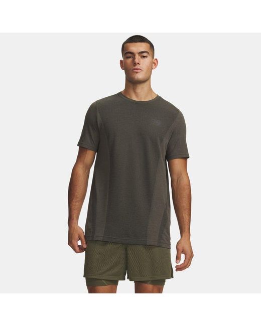 Under Armour Gray Vanish Seamless Short Sleeve Marine Od Ultimate for men