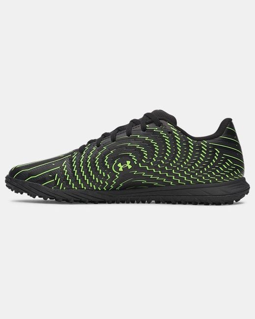 Under Armour Black Mach 1 Select Turf Soccer Shoes Titan Hyper