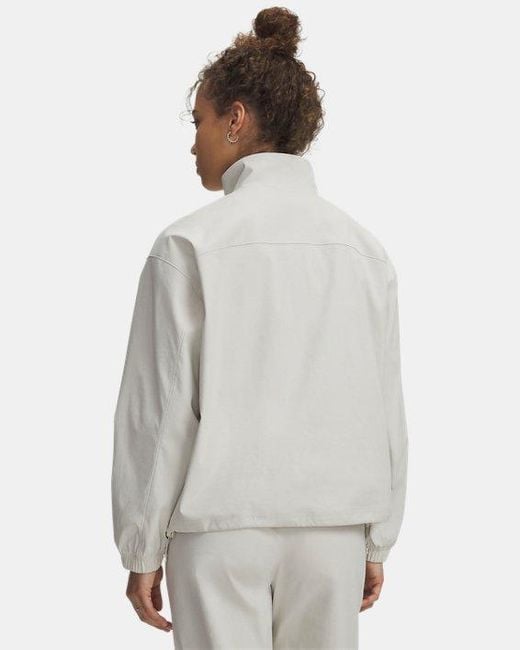 Under Armour Gray Unstoppable Woven Full Zip Summit Summit