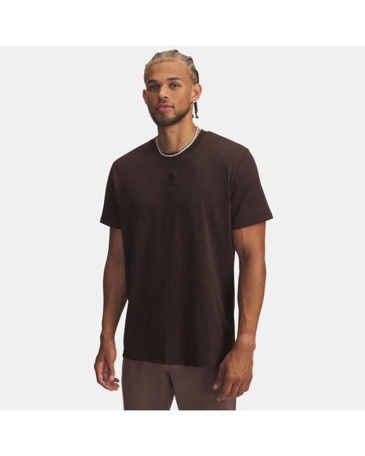Under Armour Black Curry Logo Heavyweight T-Shirt Kona for men