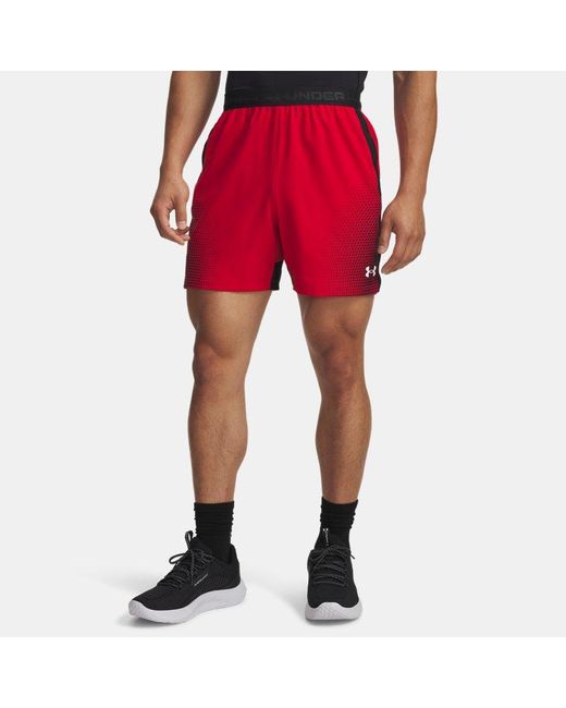 Pantalón Corto De 15 Cm (6" Vanish Graphic Para Hombre Negro Negro Under Armour de hombre de color Red