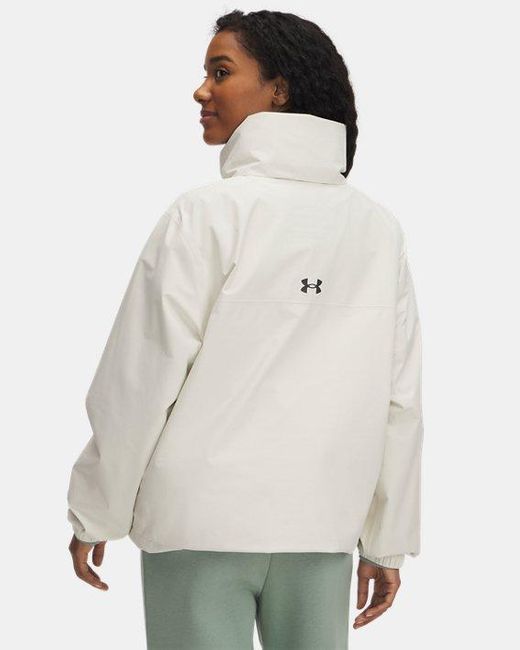 Under Armour Gray Cloudstrike Anorak Für Damen Stein Reflektierend