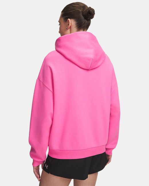 Under Armour Pink Ua Icon Fleece Hoodie