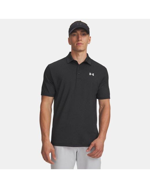 Under Armour Gray Playoff Jacq Rd Polo Anthracite for men