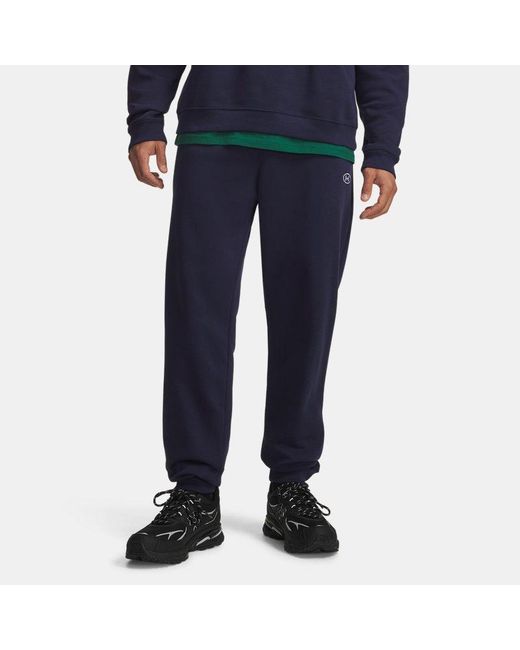 Under Armour Blue Ua Rival Fleece joggers for men