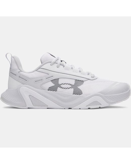 Under Armour White Charged Commit Tr 5 Training Shoes Halo Castlerock for men