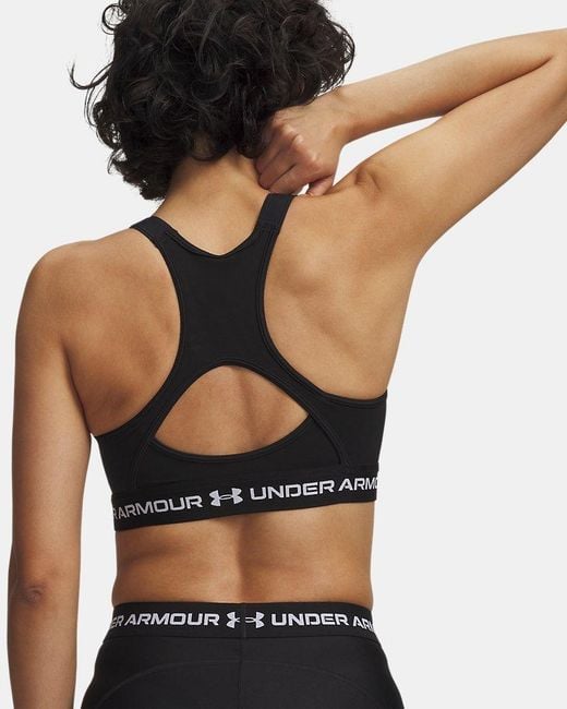 Under Armour Black Heatgear Crossback High Sports Bra Ultimate