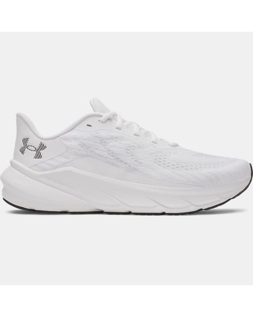 Under Armour White Charged+ Turbulence 3 Running Shoes for men