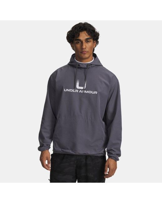 Under Armour Blue Ua Unstoppable Woven Hoodie for men